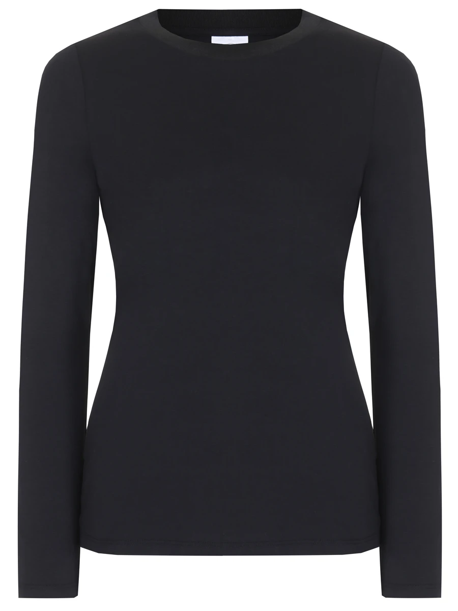 Футболка из хлопка и модала Alexi BOGNER 56345105/026 ALEXI-1 Черный 