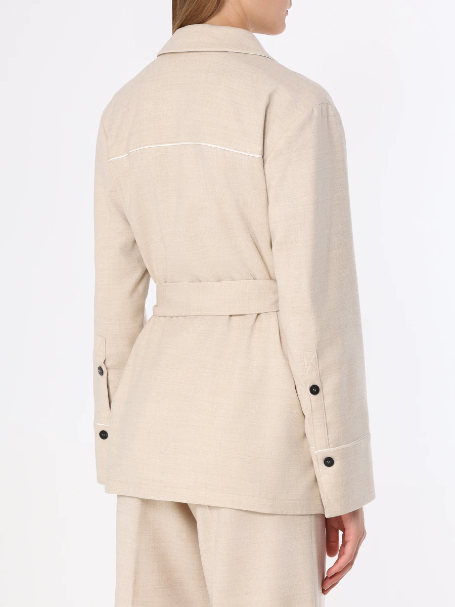 Жакет шерстяной Melissa BOGNER 36733304/180 MELISSA Кремовый  Фото 3