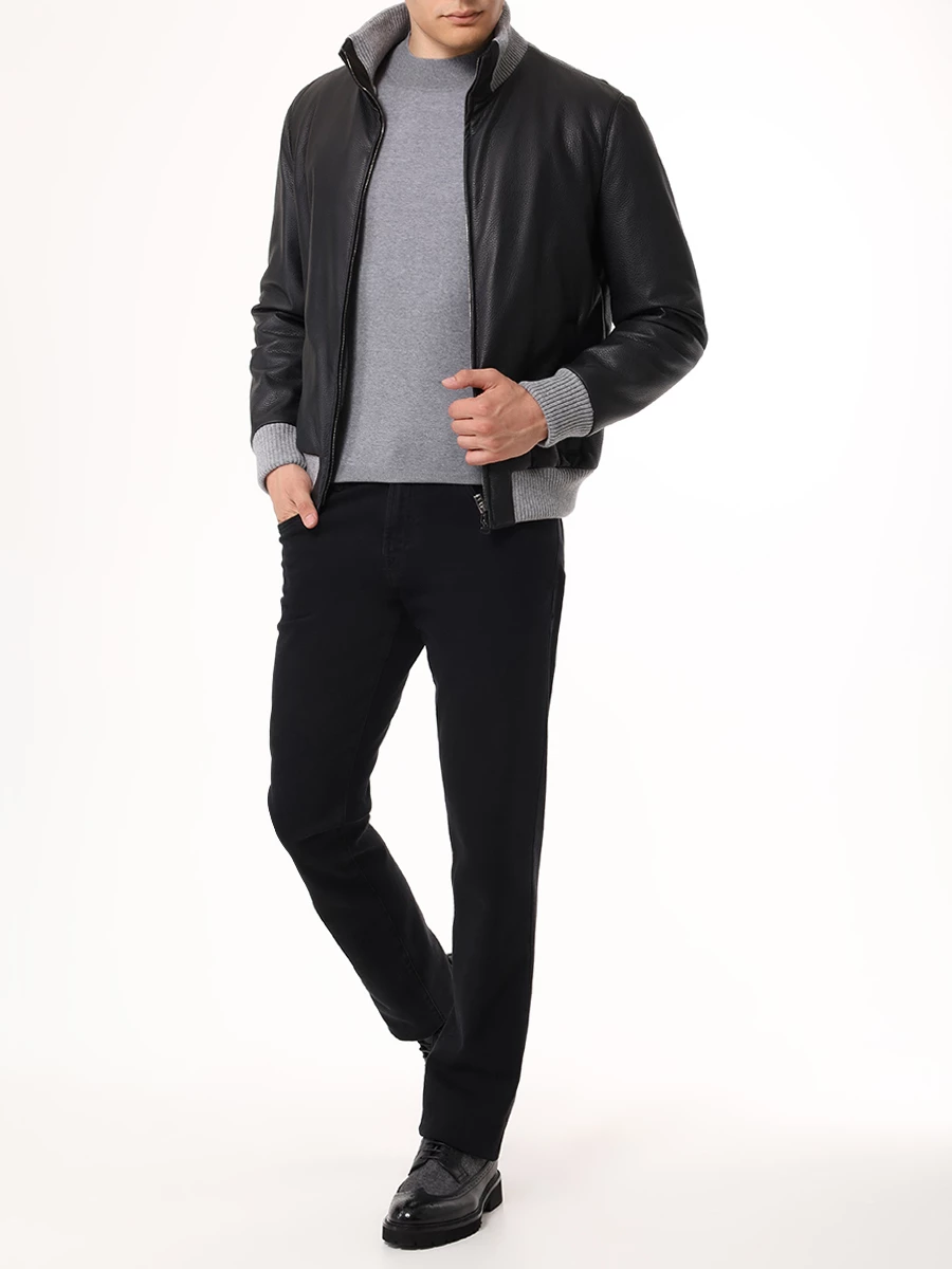 Куртка кожаная HETTABRETZ NP6500 V370 1000 Черный  Фото 2