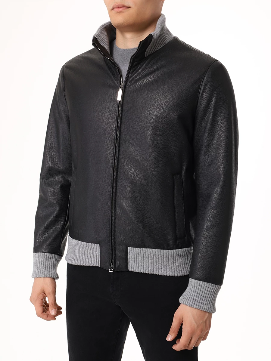 Куртка кожаная HETTABRETZ NP6500 V370 1000 Черный  Фото 4