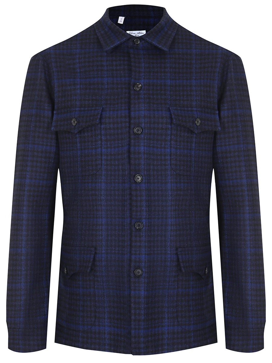 

Рубашка шерстяная, Синий, CAU600 A23WA03 B32