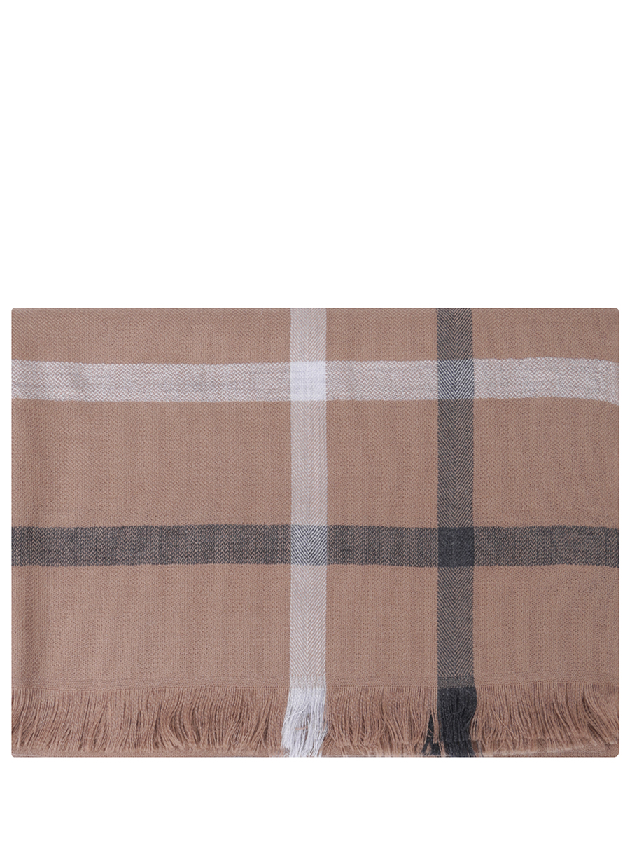 Шарф кашемировый в клетку Cesare Attolini