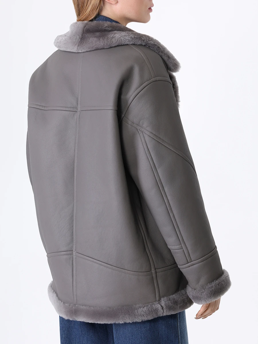 Дубленка из овчины BLANCHA 1522148/300Z 20 Серый  Фото 3