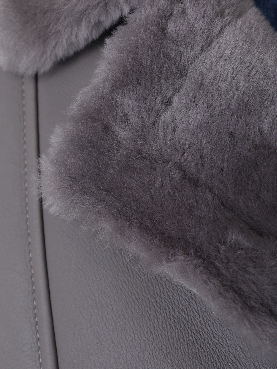 Дубленка из овчины BLANCHA 1522148/300Z 20 Серый  Фото 6