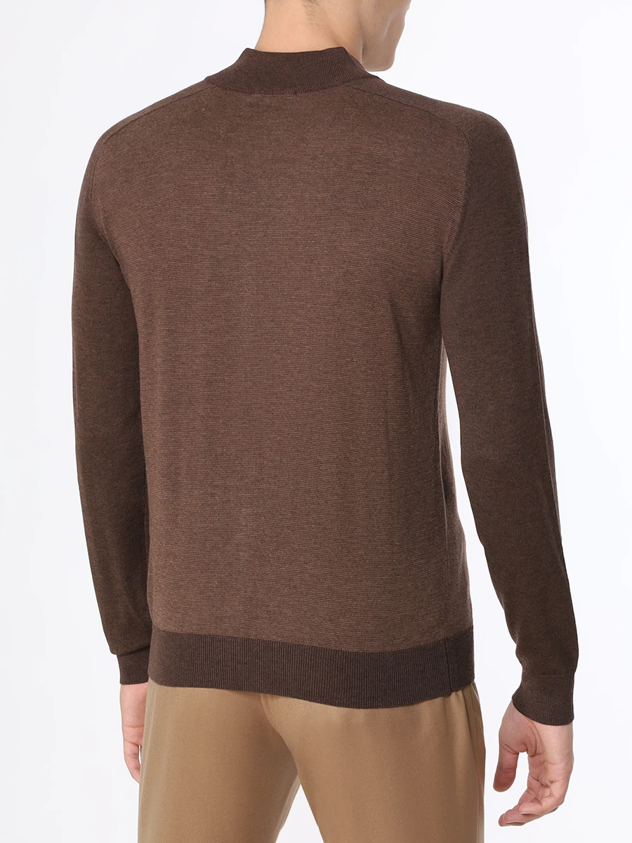 Кардиган из тенселя и шерсти CUDGI CFK 24-41 Коричневый  Фото 3