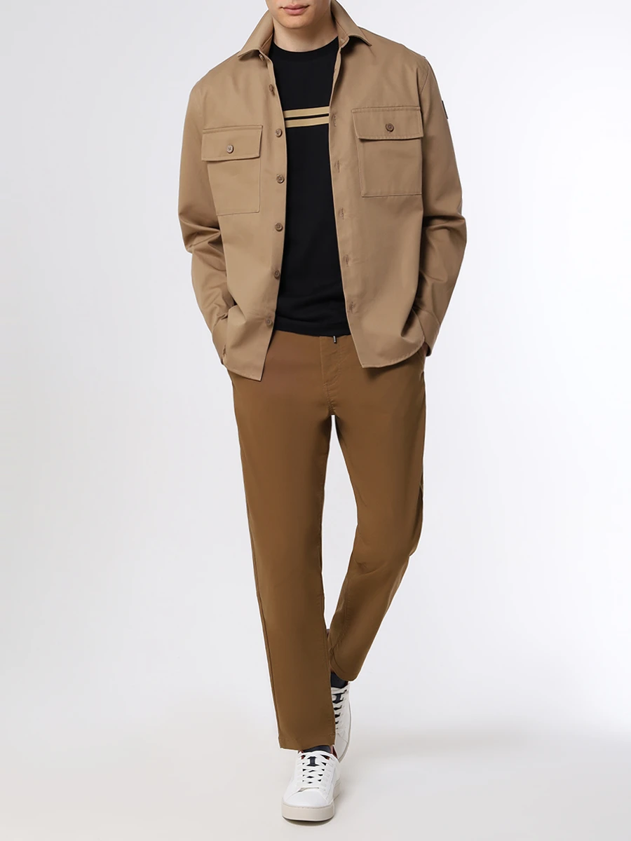 

Футболка Slim Fit хлопковая, Черный, 50495704/001