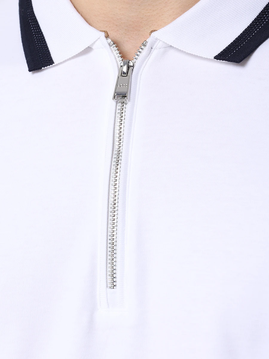 

Поло Slim Fit хлопковое, Белый, 50494662/100