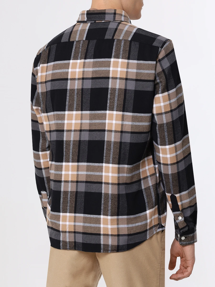 Рубашка Regular Fit хлопковая BOSS 50503016/260, размер 48, цвет бежевый 50503016/260 - фото 3