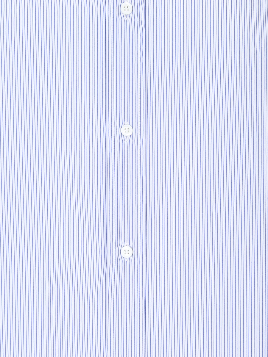 Рубашка Basic Fit хлопковая BRUNELLO CUCINELLI MB6780028 C984 Голубой  Фото 3