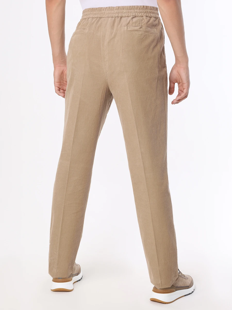 Брюки Leisure Fit вельветовые BRUNELLO CUCINELLI M279DE1740 C6294 Бежевый  Фото 3