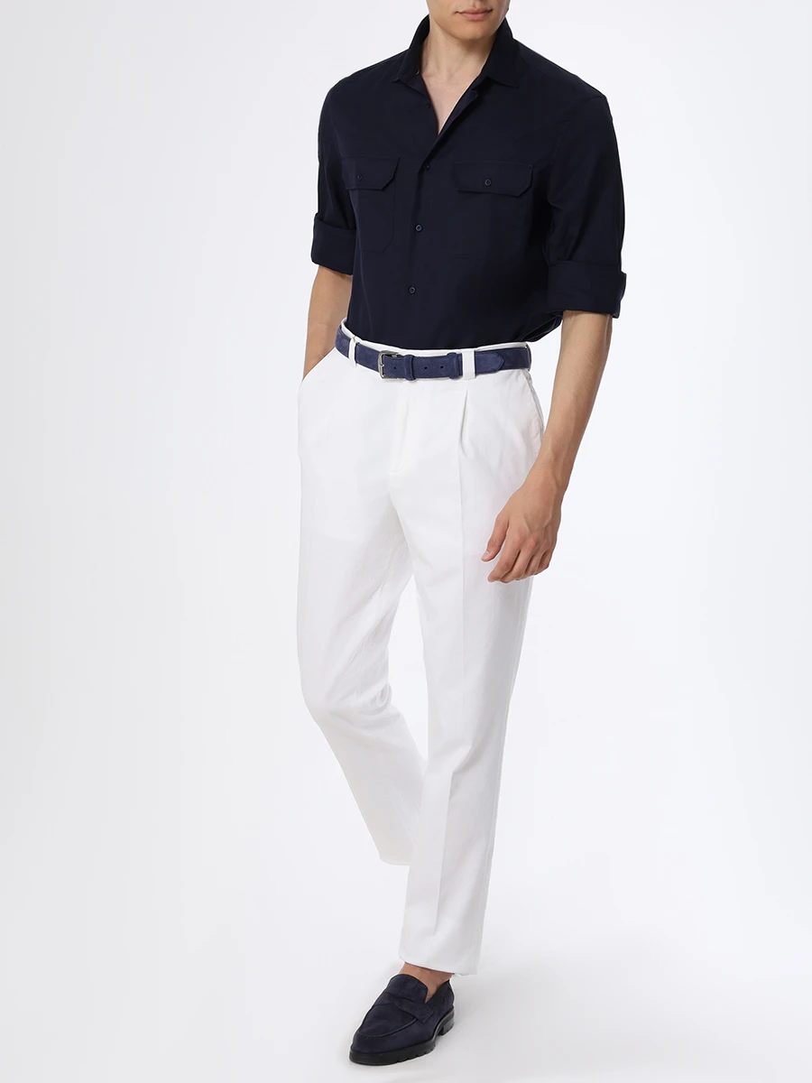 

Рубашка Easy Fit хлопковая, Синий, MW6040626 C063 Темно-