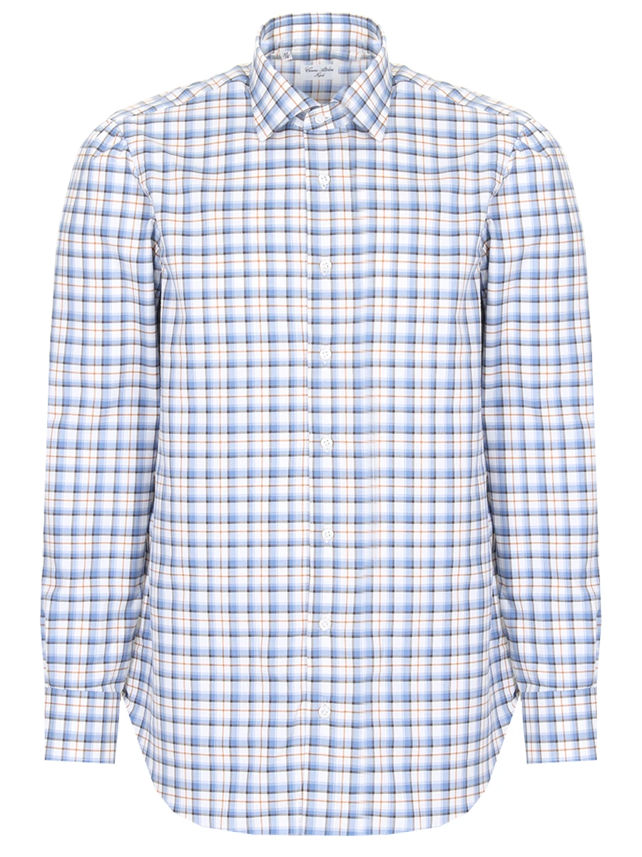 Рубашка Regular Fit хлопковая CESARE ATTOLINI CAU27 A24CM35 001, размер 50, цвет клетка - фото 1
