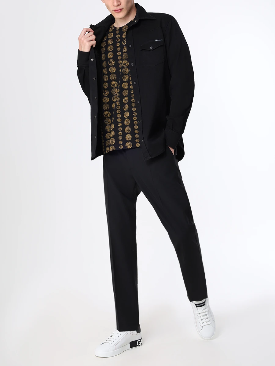 

Рубашка Slim Fit джинсовая, Черный, G5JC8D G8GW6 S9001