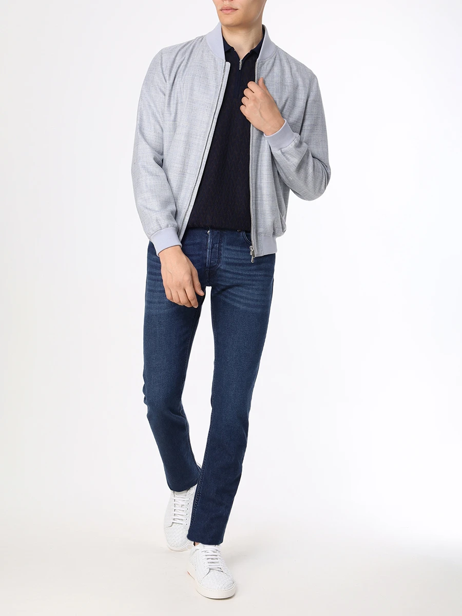 Джинсы Slim Fit хлопковые HANDPICKED RAVELLO 02704 W1/C Деним  Фото 2
