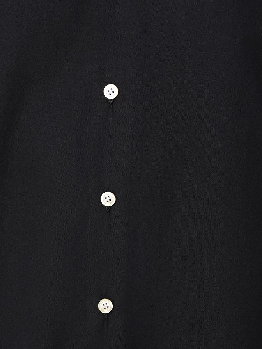 Рубашка Slim Fit хлопковая KITON UC H0869205, размер 52, цвет черный - фото 5