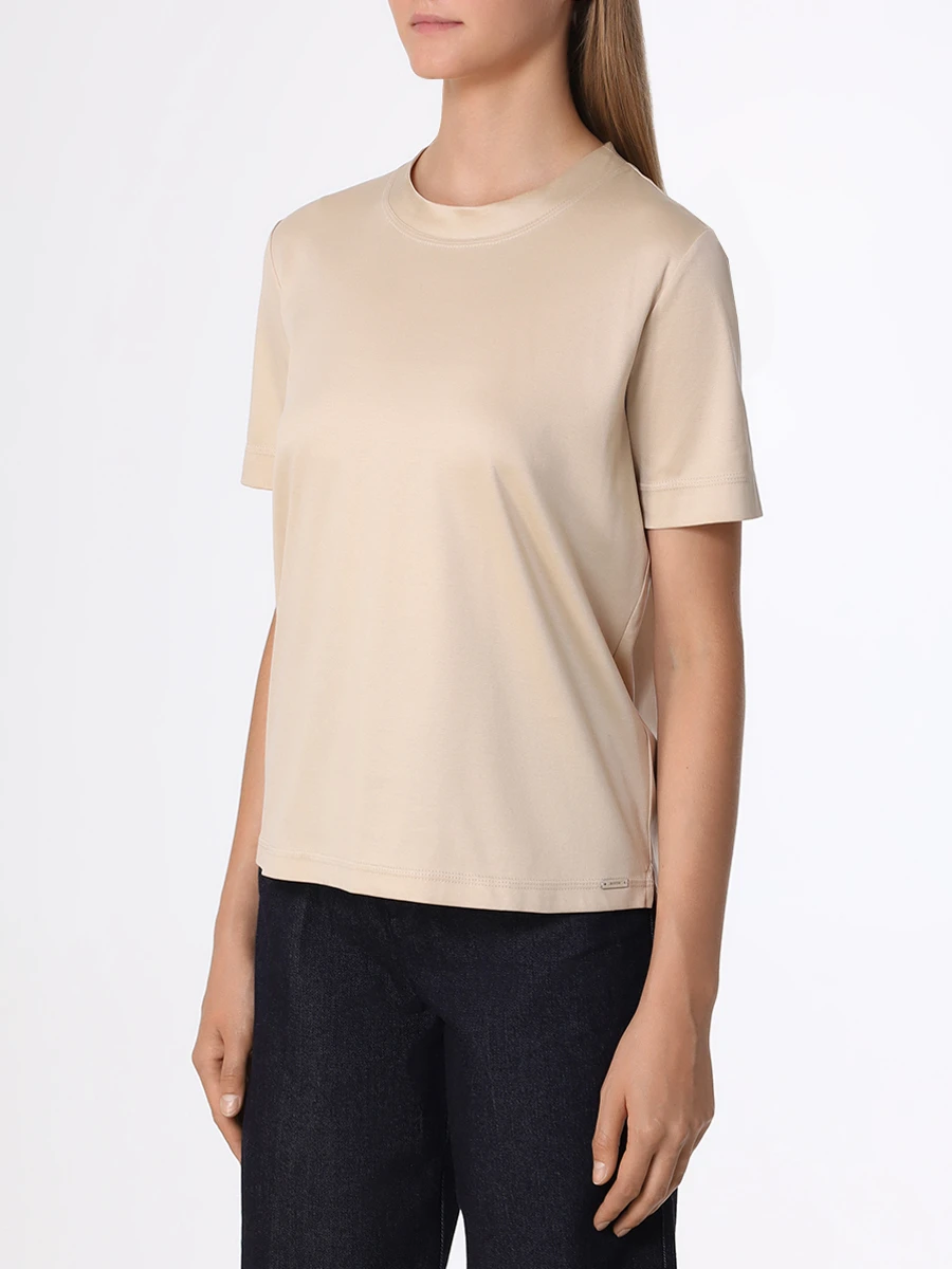 Футболка хлопковая KITON D53450 H0805103 Бежевый  Фото 4