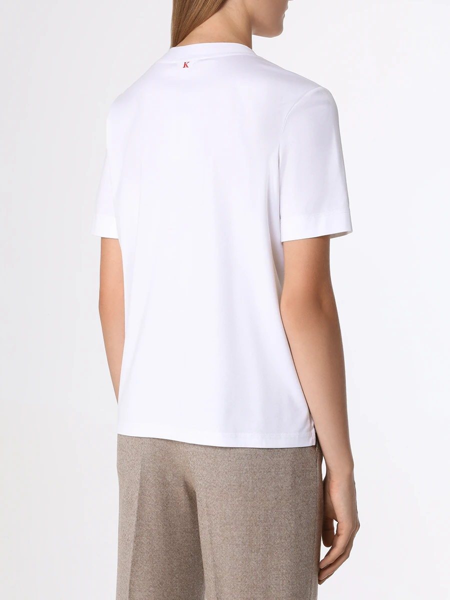 Футболка хлопковая KITON D53450 H0805101 Белый  Фото 3