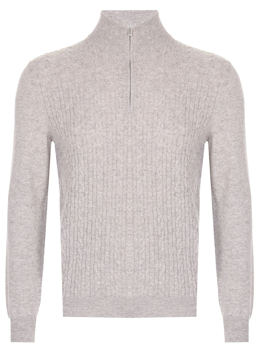 Джемпер кашемировый BERTOLO LUXURY MENSWEAR 200094/002062/0558 Плетенка, Бежевый 