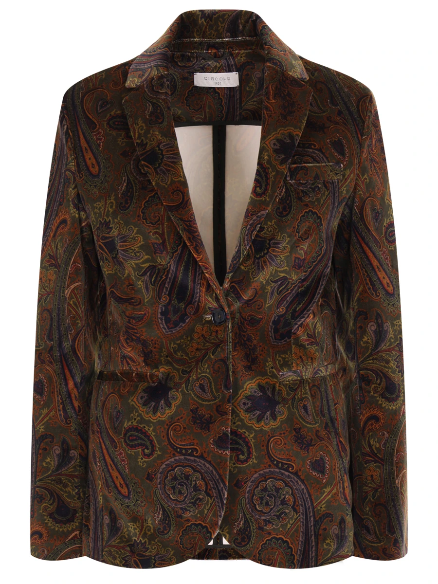 Пиджак хлопковый CIRCOLO 1901 FD 2913, размер 44, цвет принт