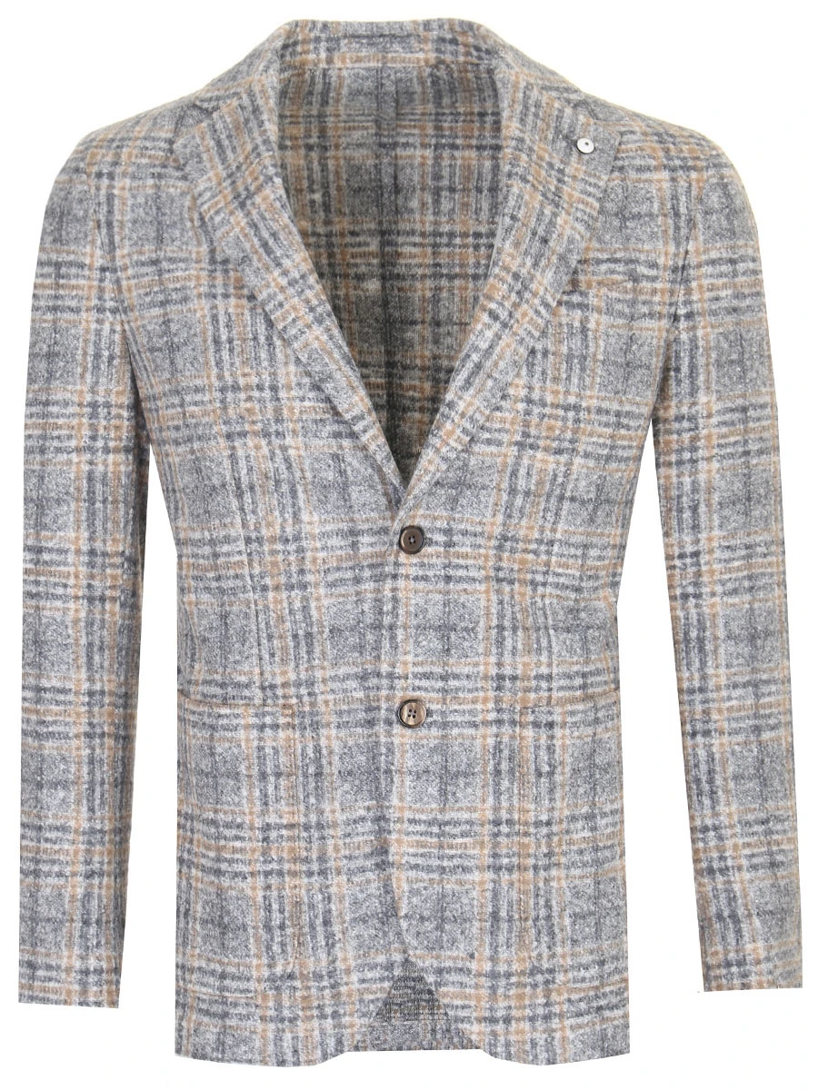 

Пиджак в клетку, Серый, 35716/1/2817
