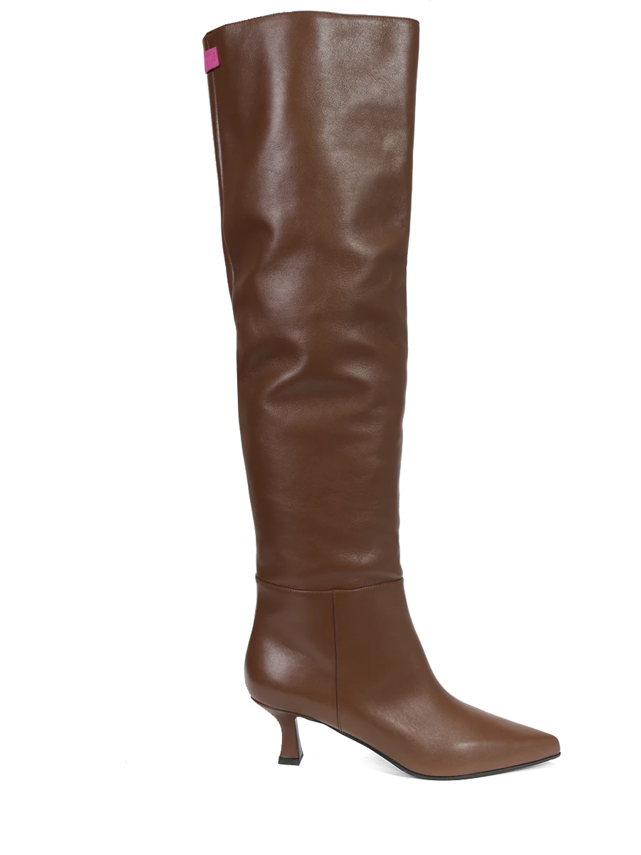 Ботфорты кожаные 3JUIN 324W9001, размер 38, цвет коричневый