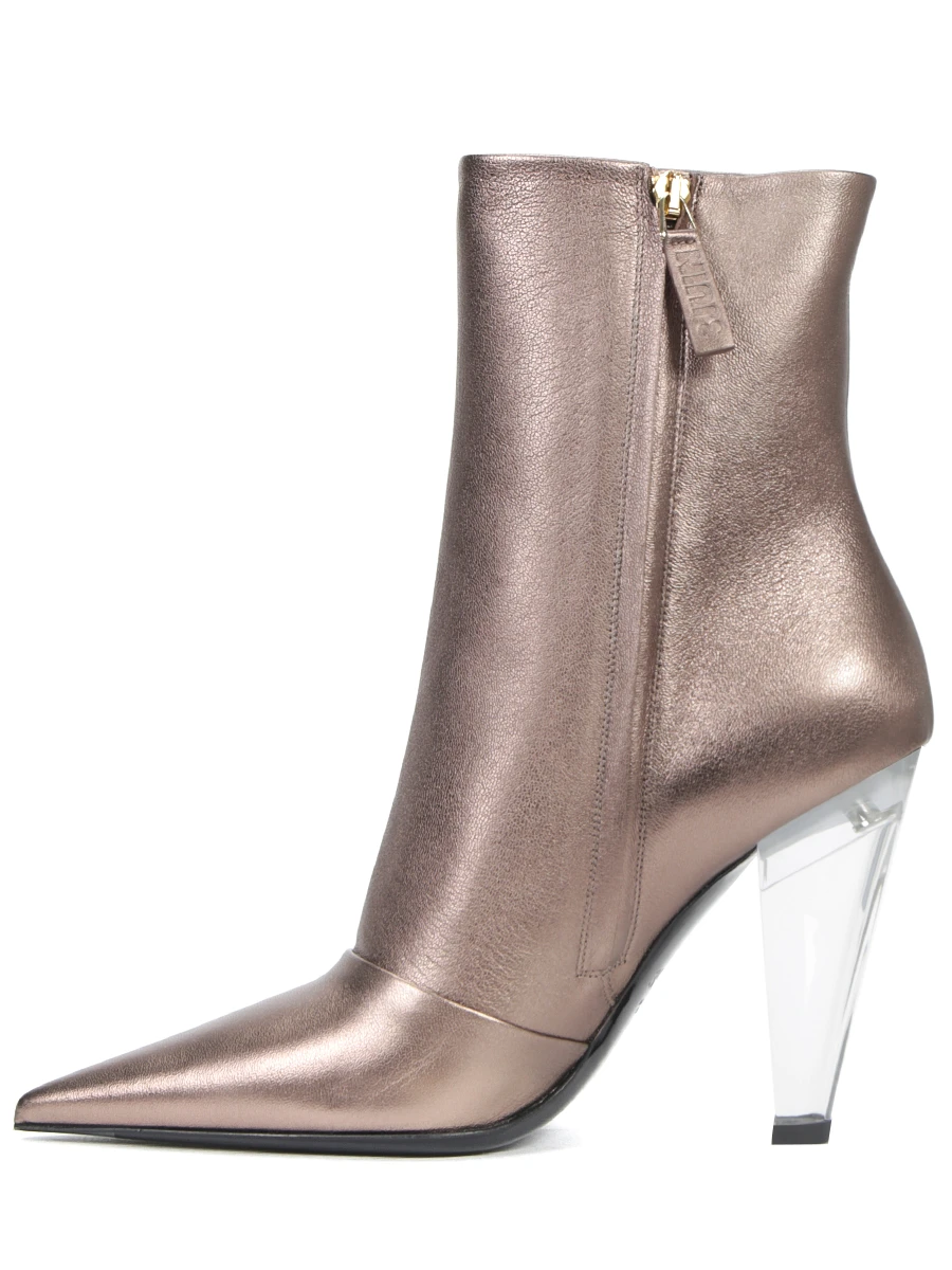 Ботильоны кожаные 3JUIN 324W7005 Коричневый  Фото 3