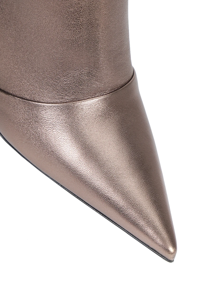 Ботильоны кожаные 3JUIN 324W7005 Коричневый  Фото 5