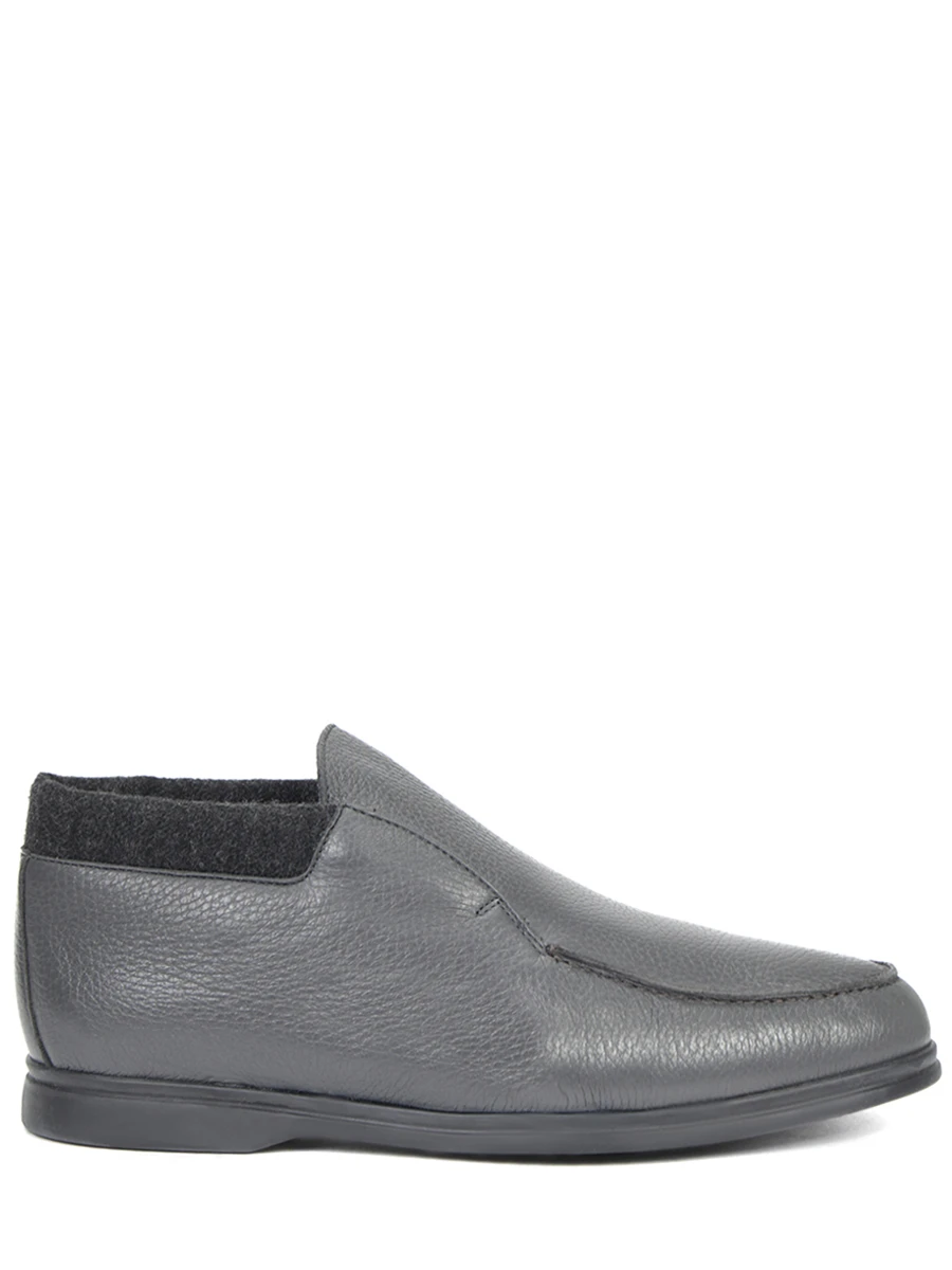 

Лоферы кожаные на меху, Серый, AB5385RA