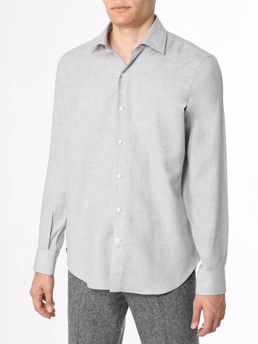 Рубашка Regular Fit хлопковая MARIA SANTANGELO F356924-43, размер 58, цвет серый - фото 4