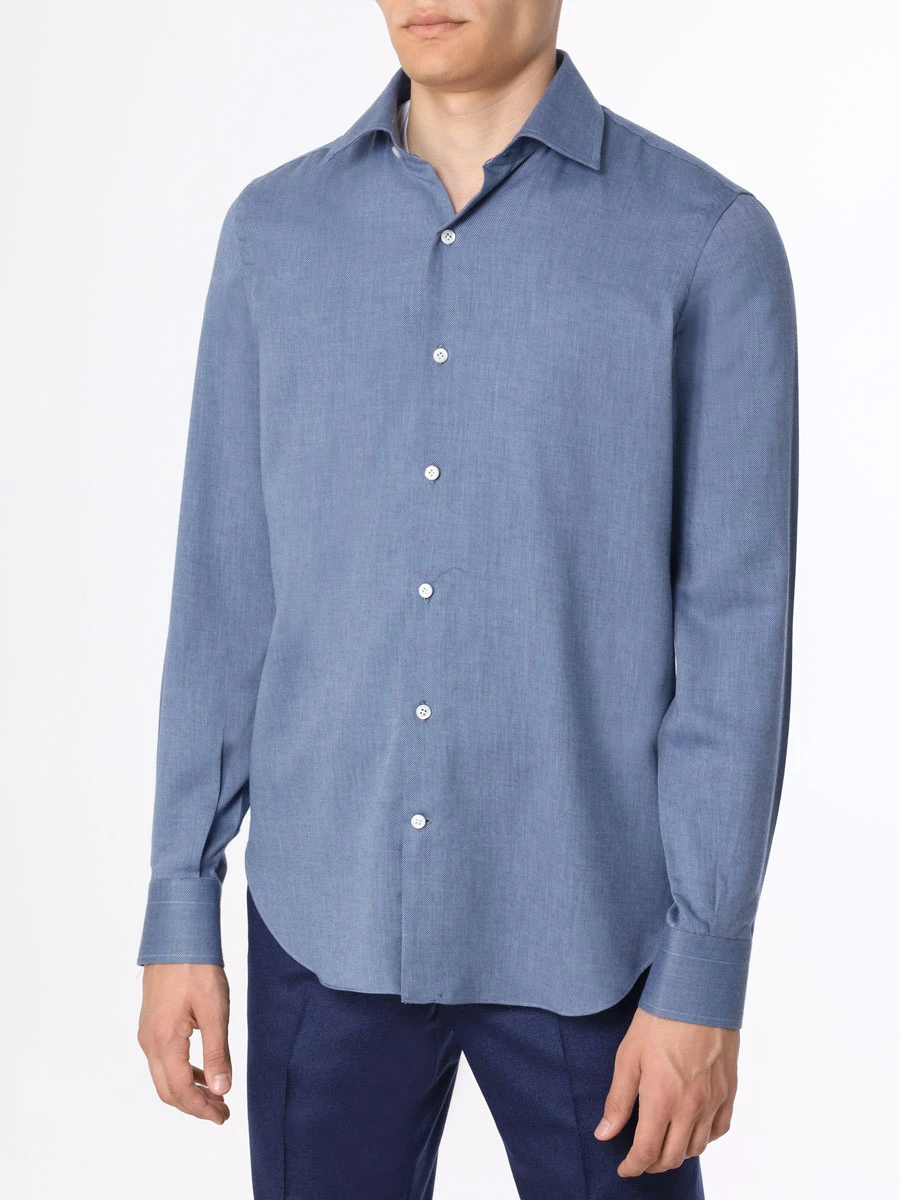 Рубашка Regular Fit хлопковая MARIA SANTANGELO F356924-16, размер 54, цвет синий - фото 4
