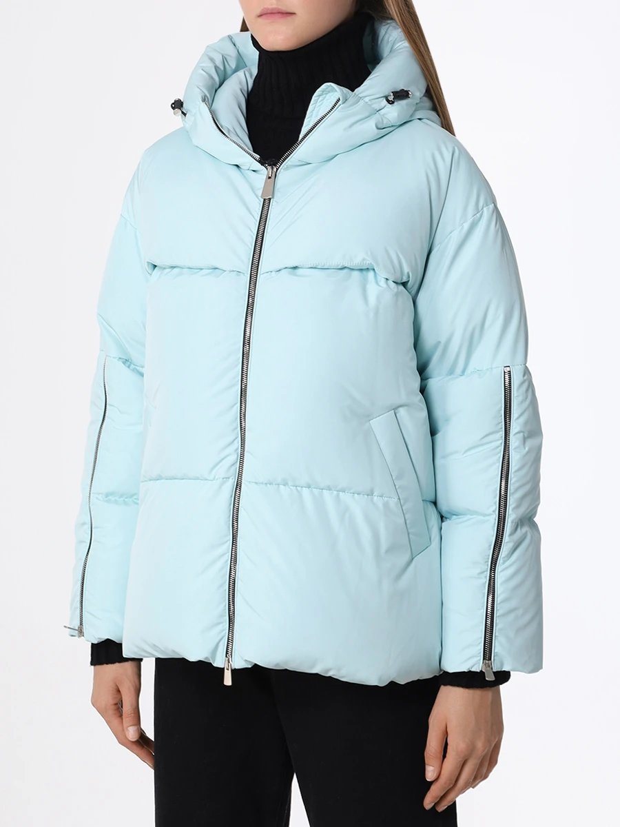

Пуховик стеганый, Бирюзовый, 827/500 TIFFANY