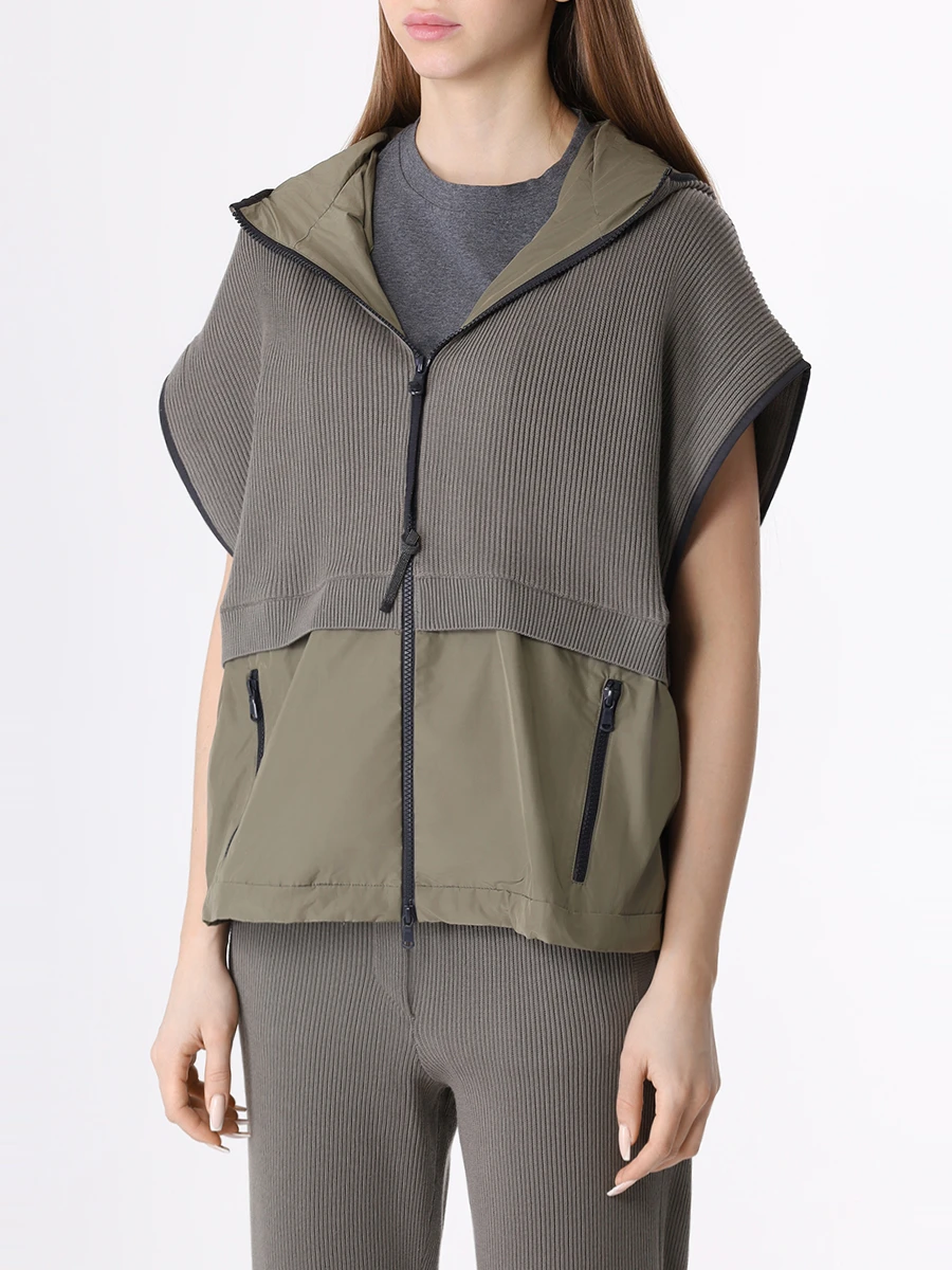 Костюм хлопковый BRUNELLO CUCINELLI M19127906/M19127999 CCK81 Хаки  Фото 4