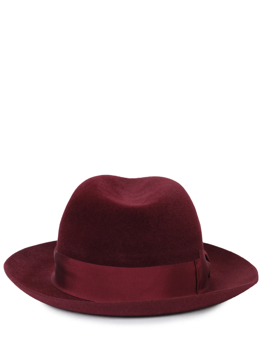 Шляпа шерстяная BORSALINO 250519 801 018 Бордовый  Фото 2