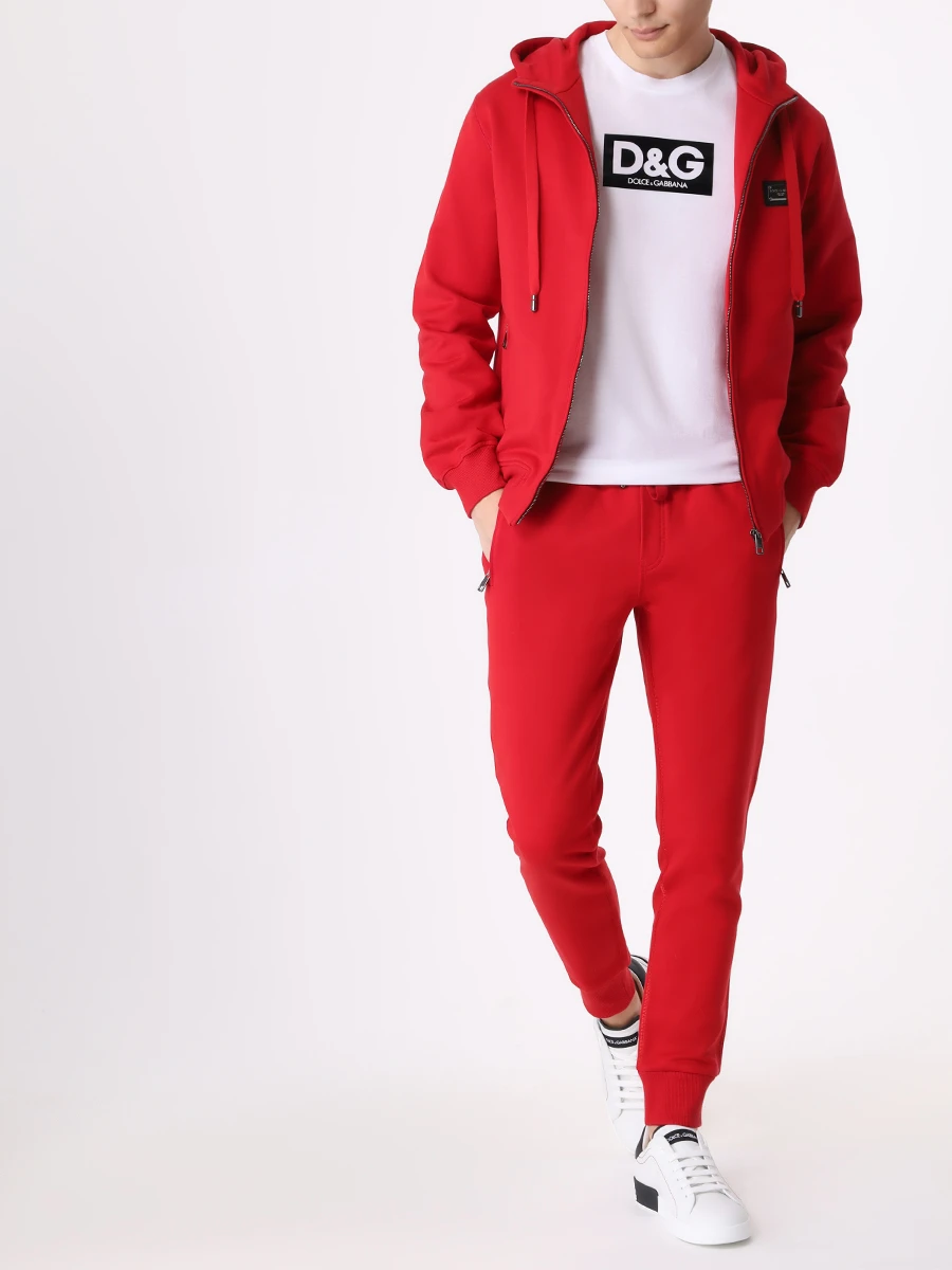 Костюм хлопковый DOLCE & GABBANA G9ABIT/GVXQHT G7F2G R2254 Красный  Фото 2