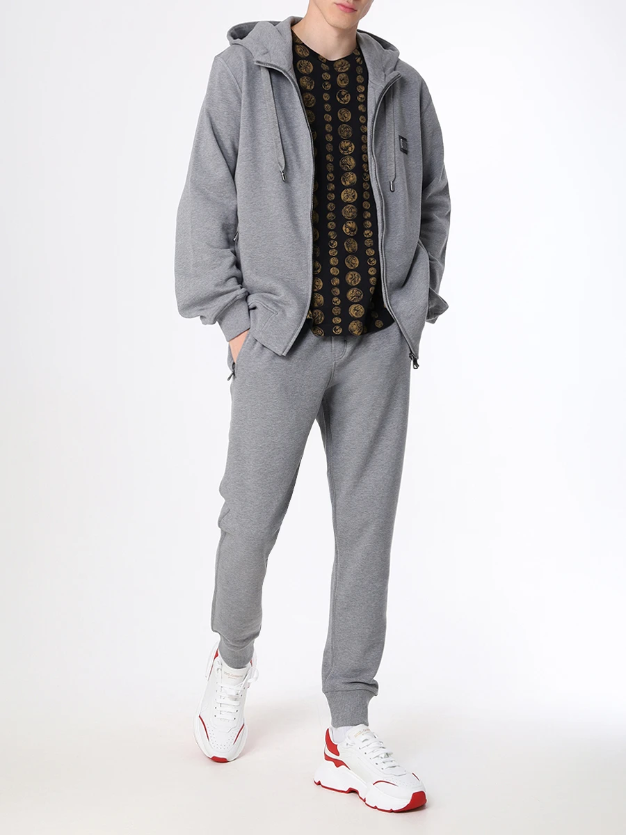 Костюм хлопковый DOLCE & GABBANA G9ABIT/GVXQHT G7F2G S8291 Серый  Фото 2