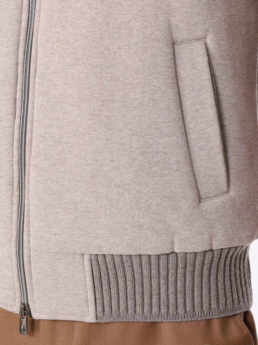 Жилет комбинированный CAPOBIANCO 15M147.FWNY./BEIGE Бежевый  Фото 5