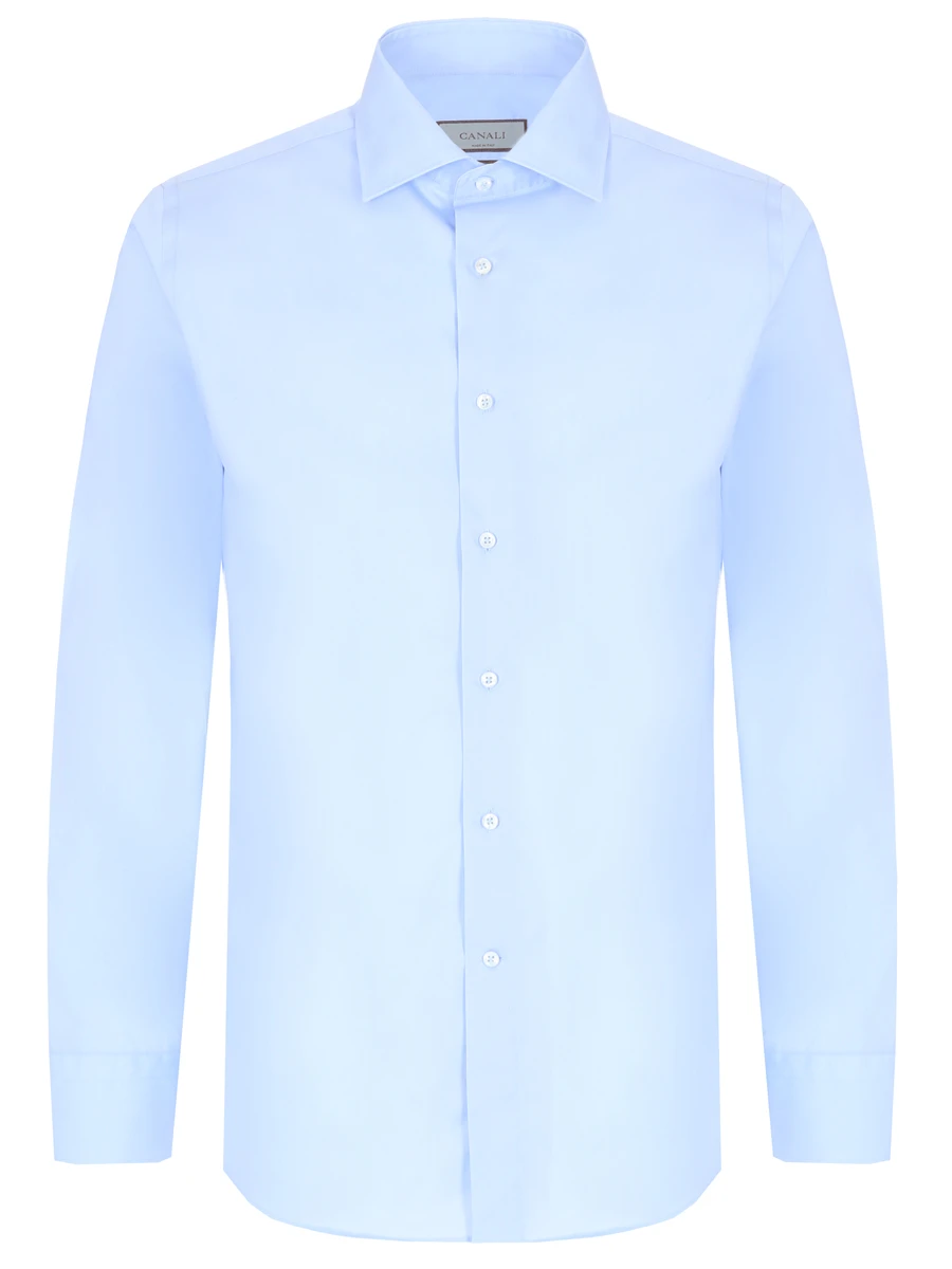Рубашка Regular Fit хлопковая CANALI GR01598/401/N798, размер 54, цвет голубой GR01598/401/N798 - фото 1
