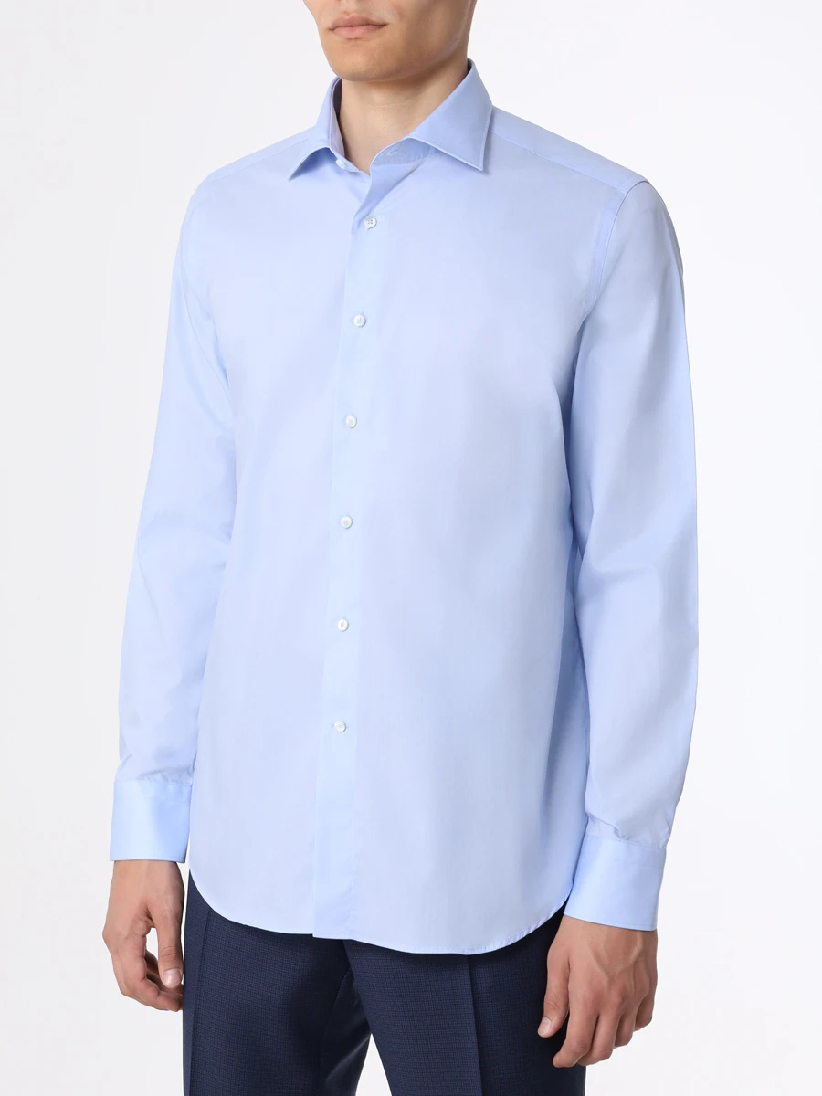 Рубашка Regular Fit хлопковая CANALI GR01598/401/N798, размер 54, цвет голубой GR01598/401/N798 - фото 4