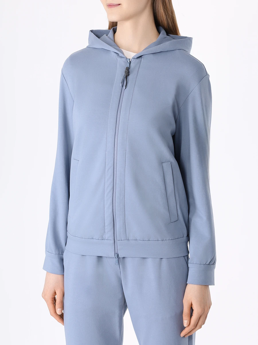 Костюм хлопковый BRUNELLO CUCINELLI MH827SA306/MH827SC899 C8903 Голубой  Фото 4
