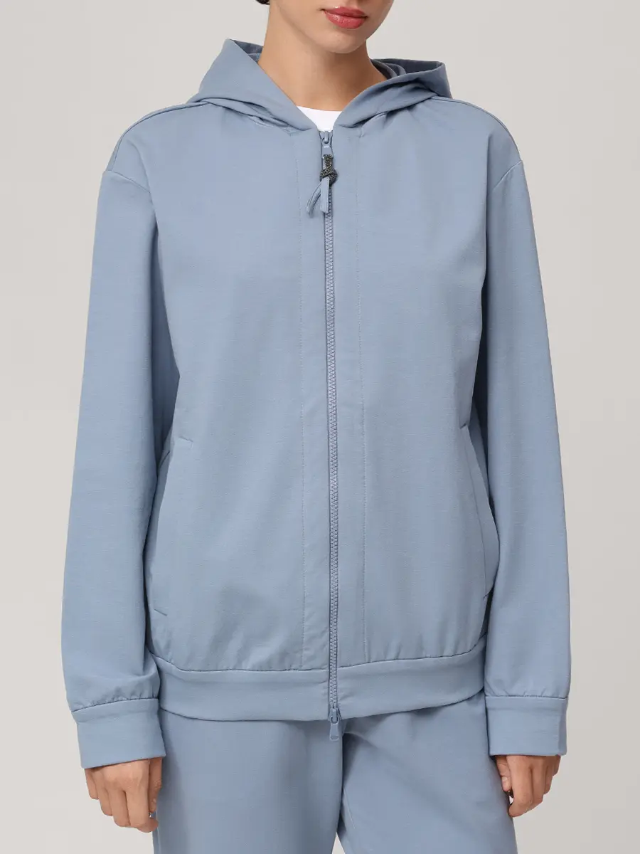 Костюм хлопковый BRUNELLO CUCINELLI MH827SA306/MH827SC899 C8903 Голубой  Фото 4