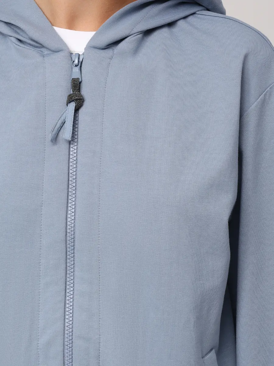 Костюм хлопковый BRUNELLO CUCINELLI MH827SA306/MH827SC899 C8903 Голубой  Фото 5