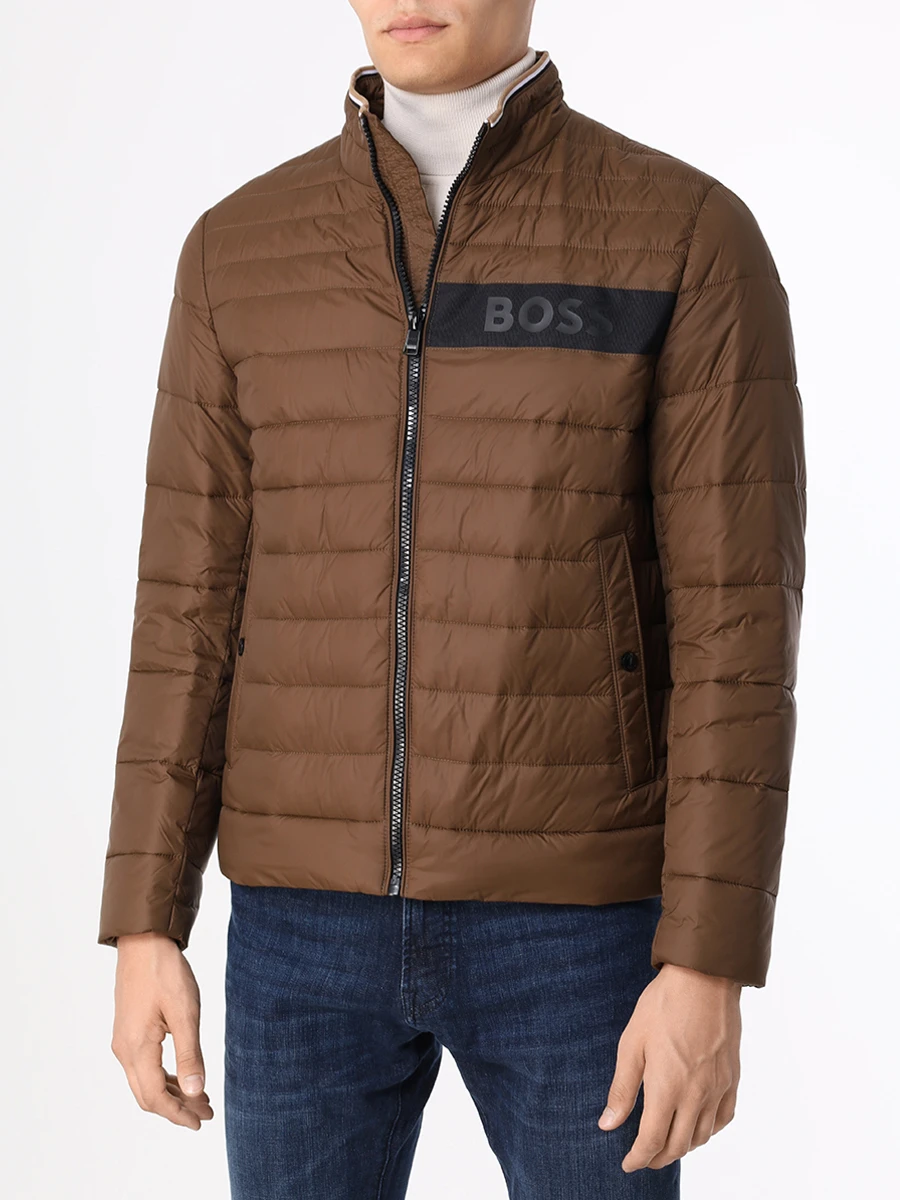 Куртка стеганая BOSS 50464308/361 Коричневый  Фото 4