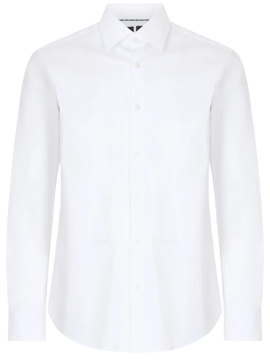 Рубашка Regular Fit хлопковая BOSS 50490386/100, размер 58, цвет белый 50490386/100 - фото 1