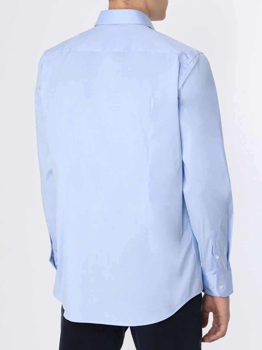 Рубашка Slim Fit хлопковая BOSS 50496684/450, размер 56, цвет голубой 50496684/450 - фото 3