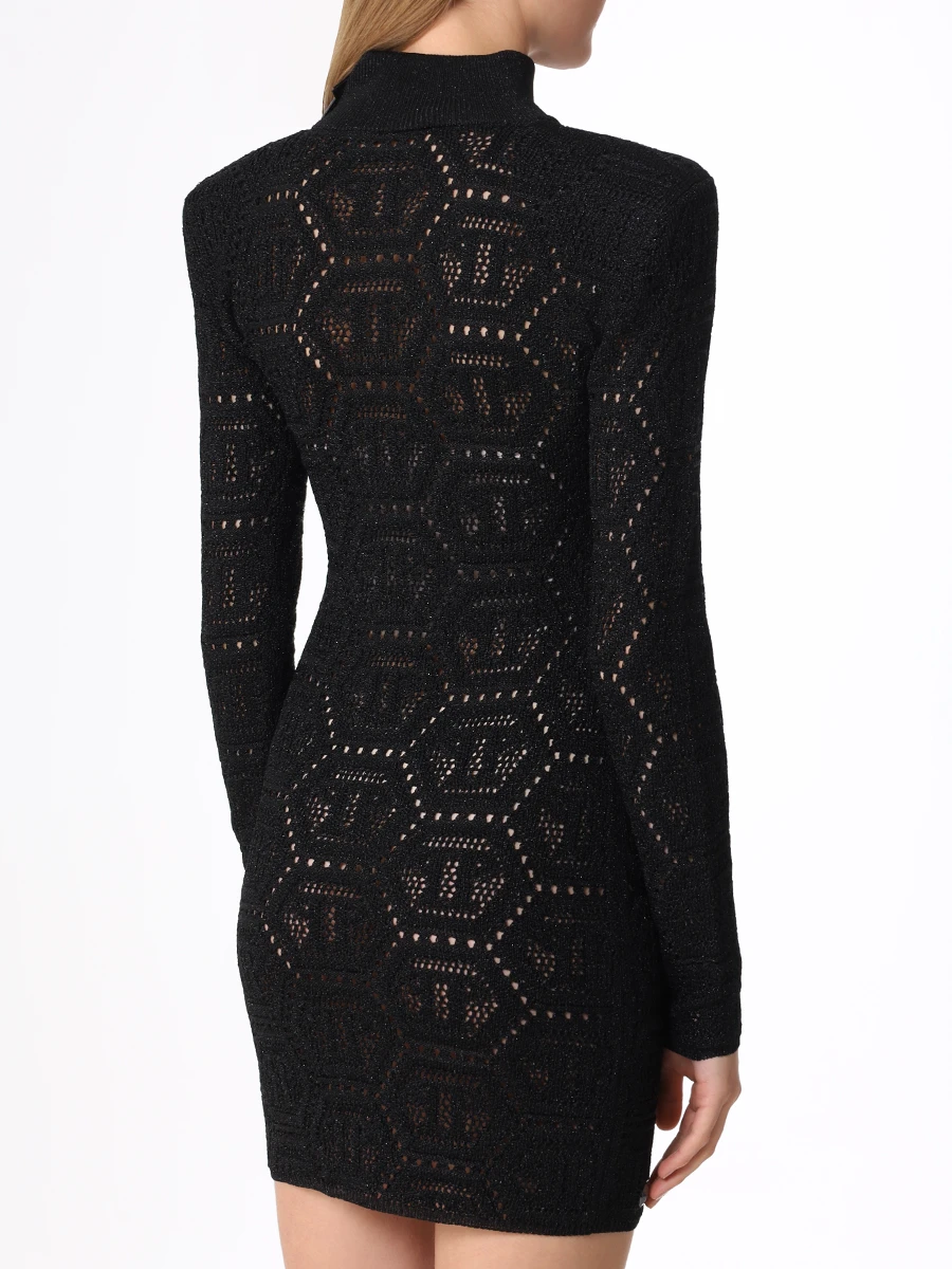 Платье с люрексом PHILIPP PLEIN WRG2784/02 Черный  Фото 3
