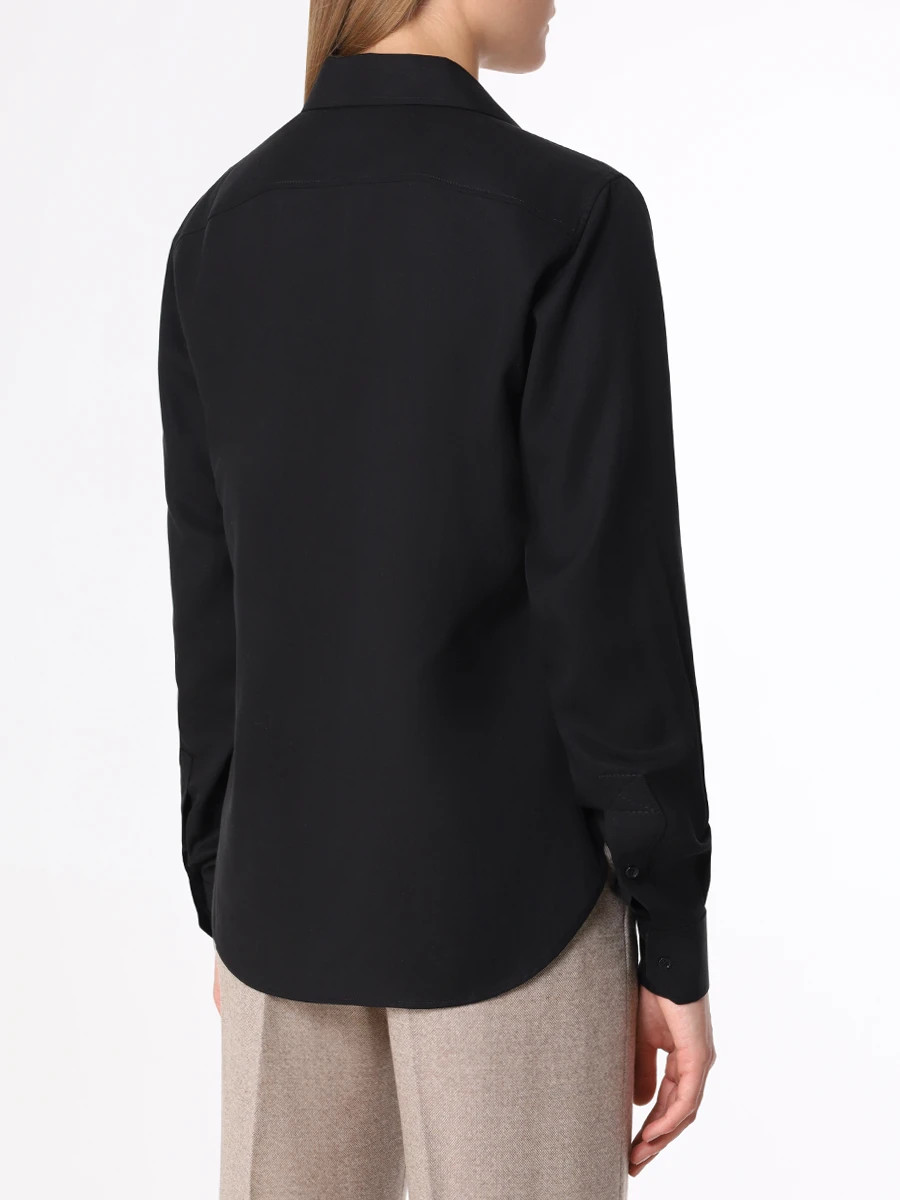 Рубашка из тенселя YULIAWAVE 1B4SH009, размер 42, цвет черный - фото 3