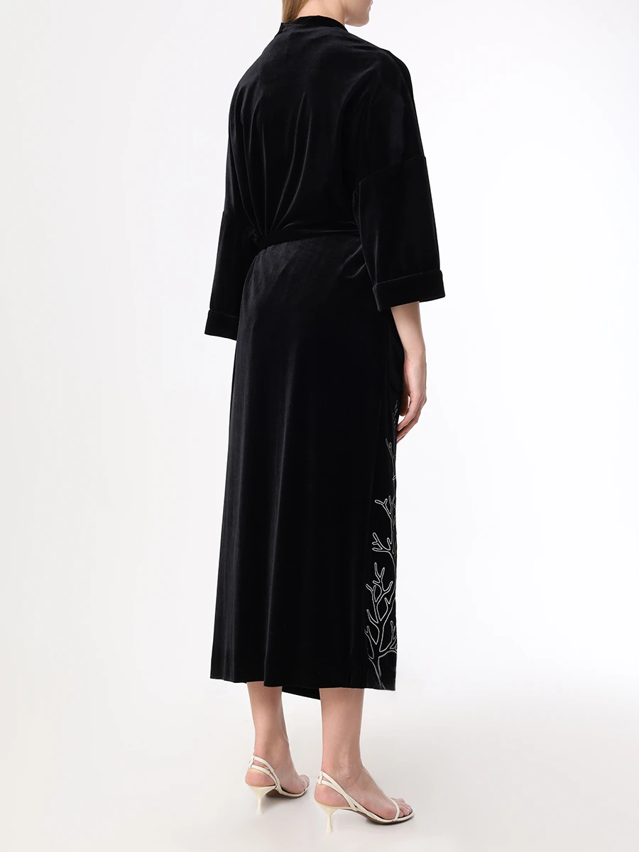 Кардиган бархатный YANINA 0-2464 Черный  Фото 3