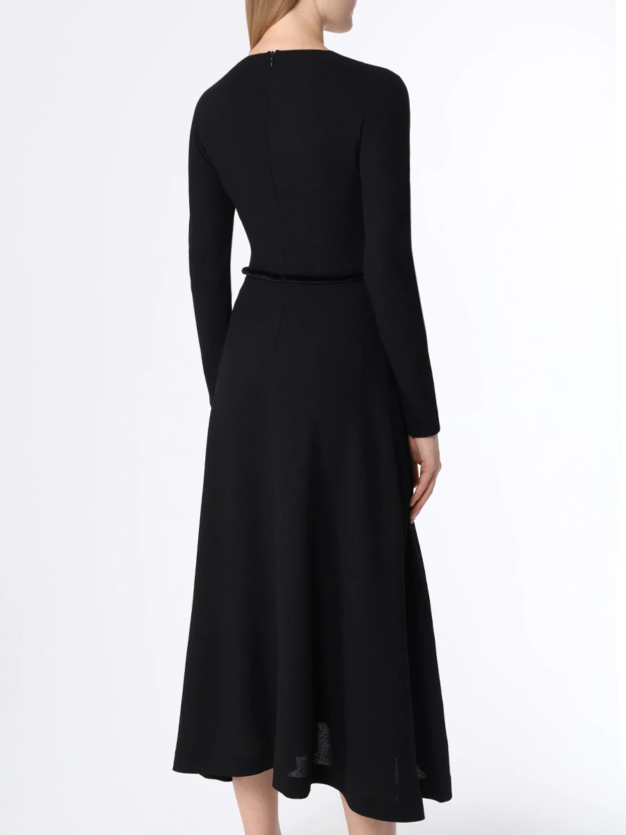 Платье шерстяное YANINA 0-2457 Черный  Фото 3