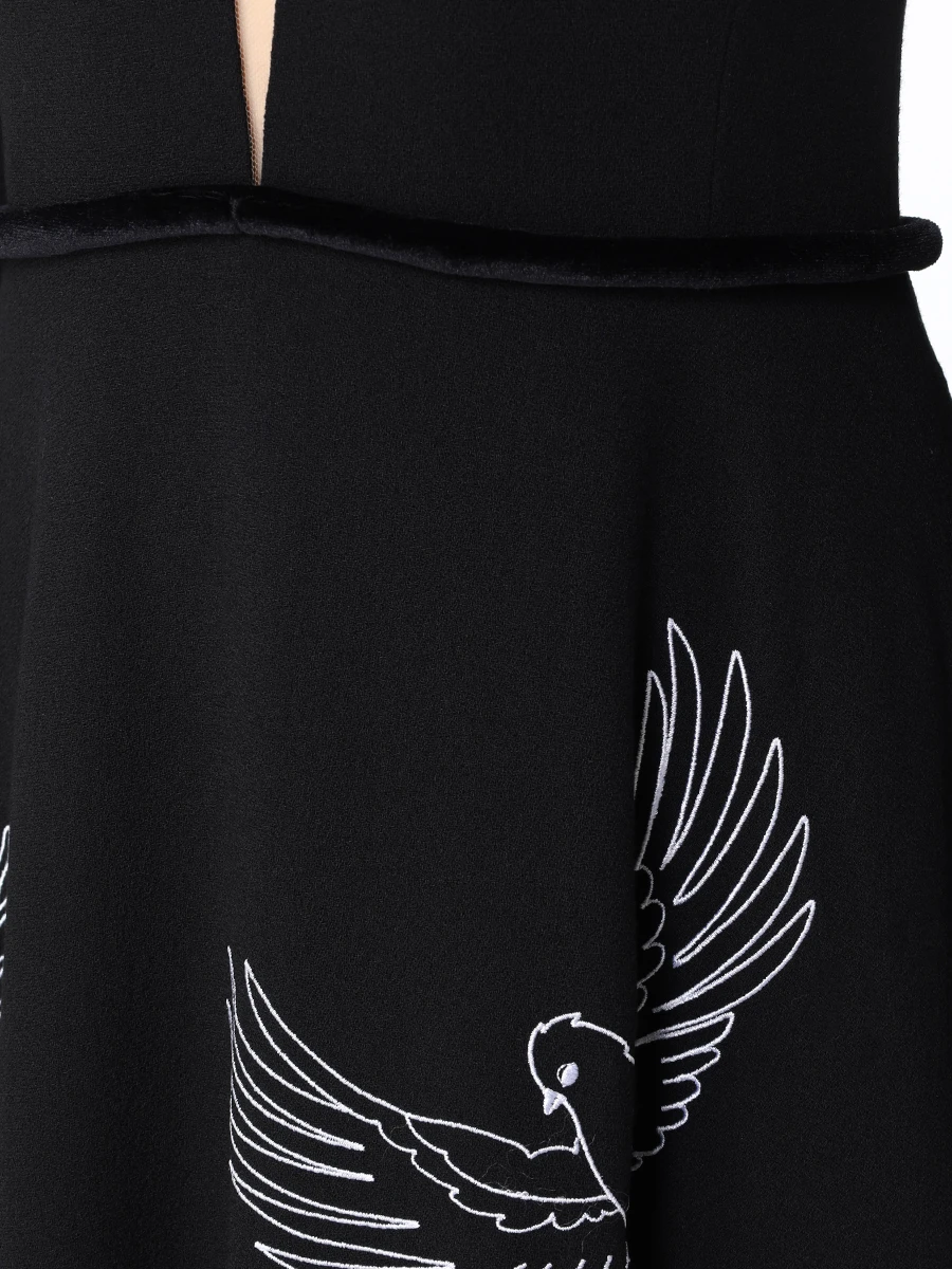 Платье шерстяное YANINA 0-2457 Черный  Фото 5