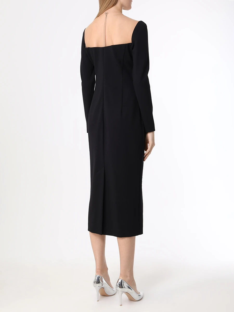 Платье-футляр из вискозы YANINA 0-2409 Черный  Фото 3